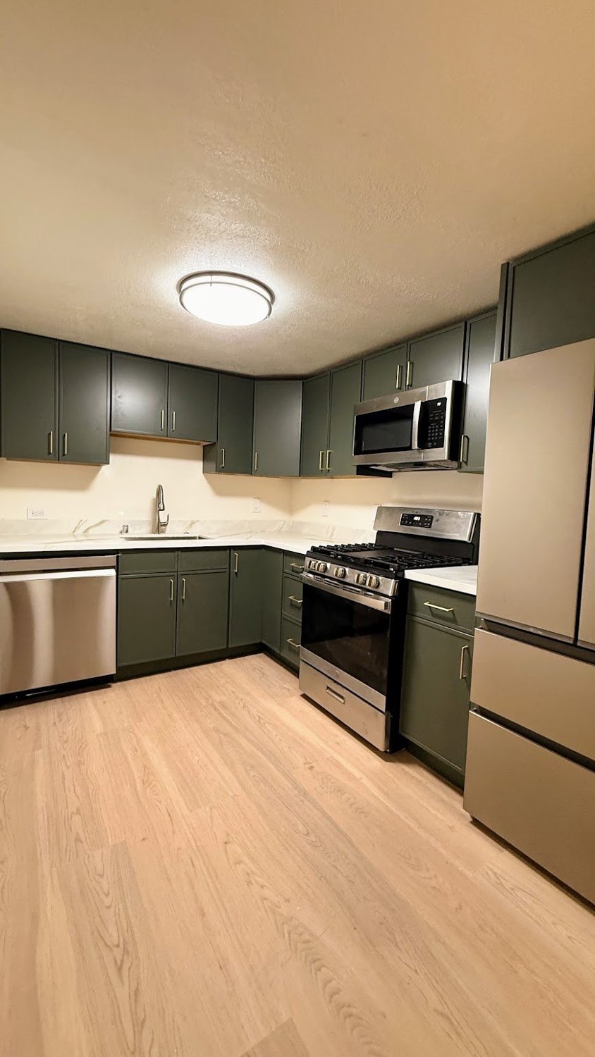 Kitchen in the reconfigured apartment, 139–143 Dolores Street